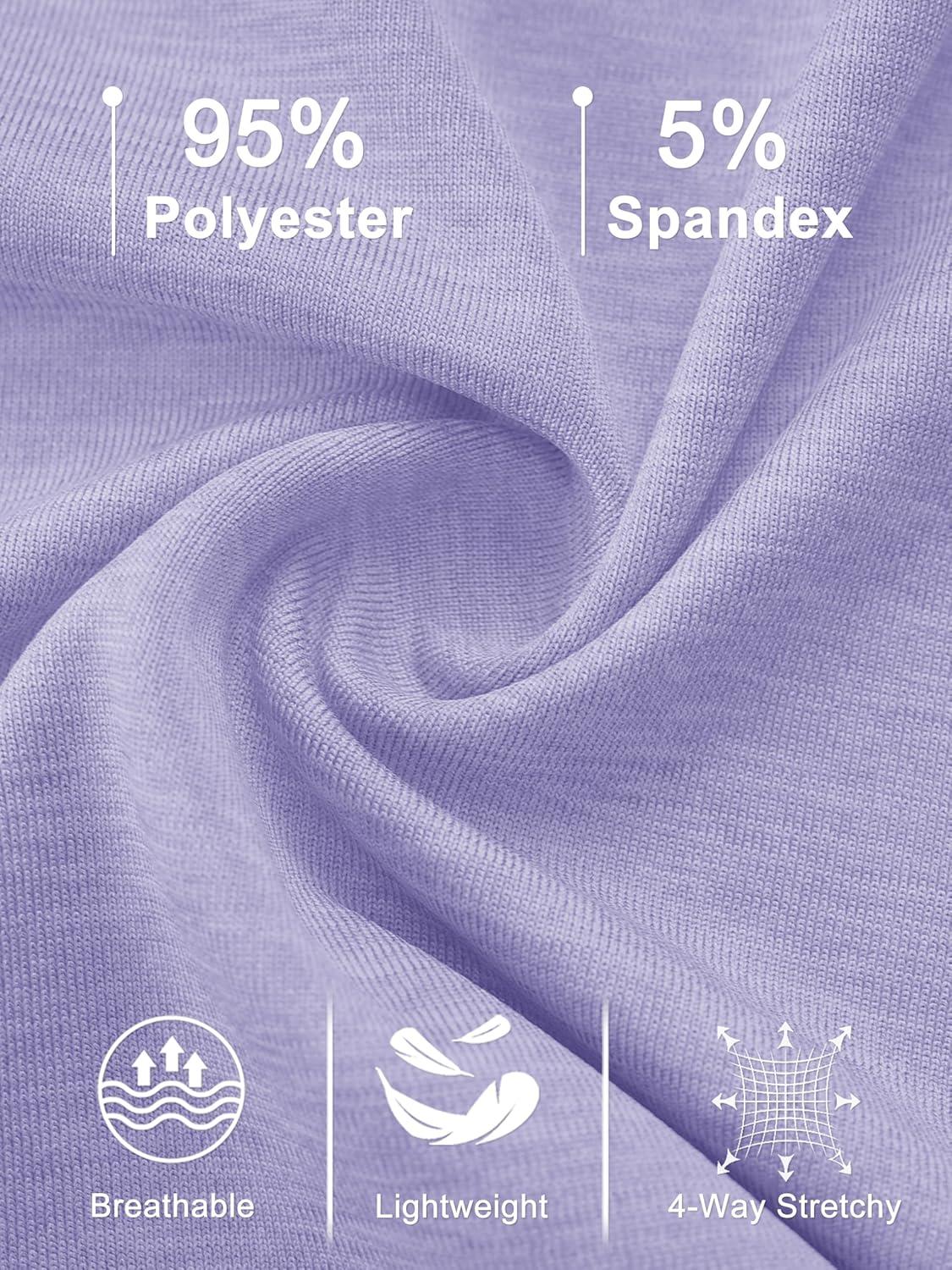 imageMAGCOMSEN Womens Polo Shirts Short Sleeve Quick Dry Golf TShirts Collared Golf Tops for Work Casual 4 ButtonsLight Purple