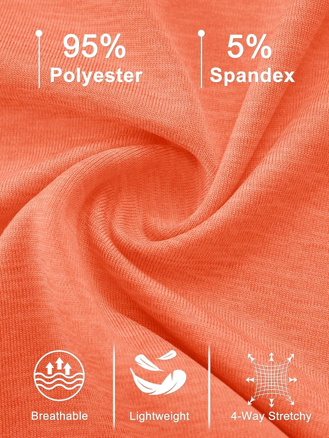 imageMAGCOMSEN Womens Polo Shirts Short Sleeve Quick Dry Golf TShirts Collared Golf Tops for Work Casual 4 ButtonsOrange