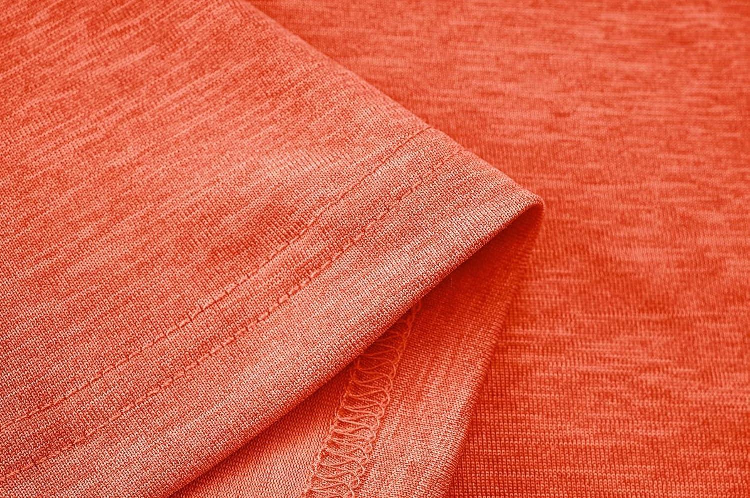 imageMAGCOMSEN Womens Polo Shirts Short Sleeve Quick Dry Golf TShirts Collared Golf Tops for Work Casual 4 ButtonsOrange