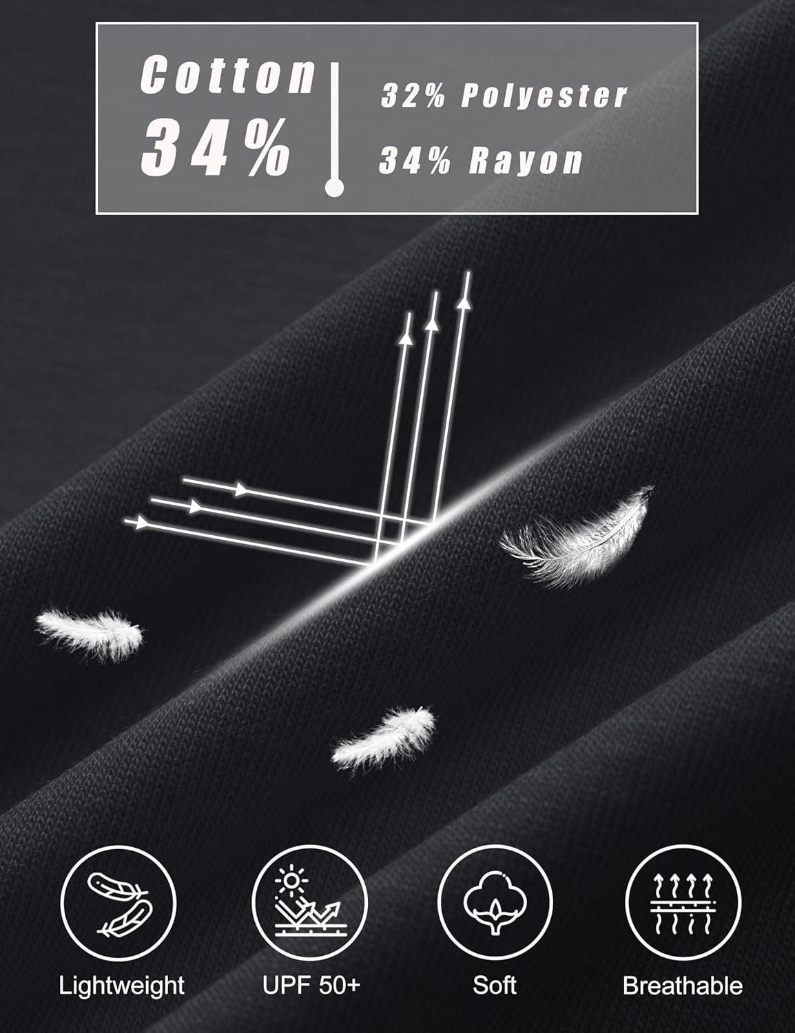 imageMAGCOMSEN Womens Short Sleeve T Shirts Cotton Summer UPF 50 Crew Neck Casual Tops Trendy Solid Color Basic TeesBlack