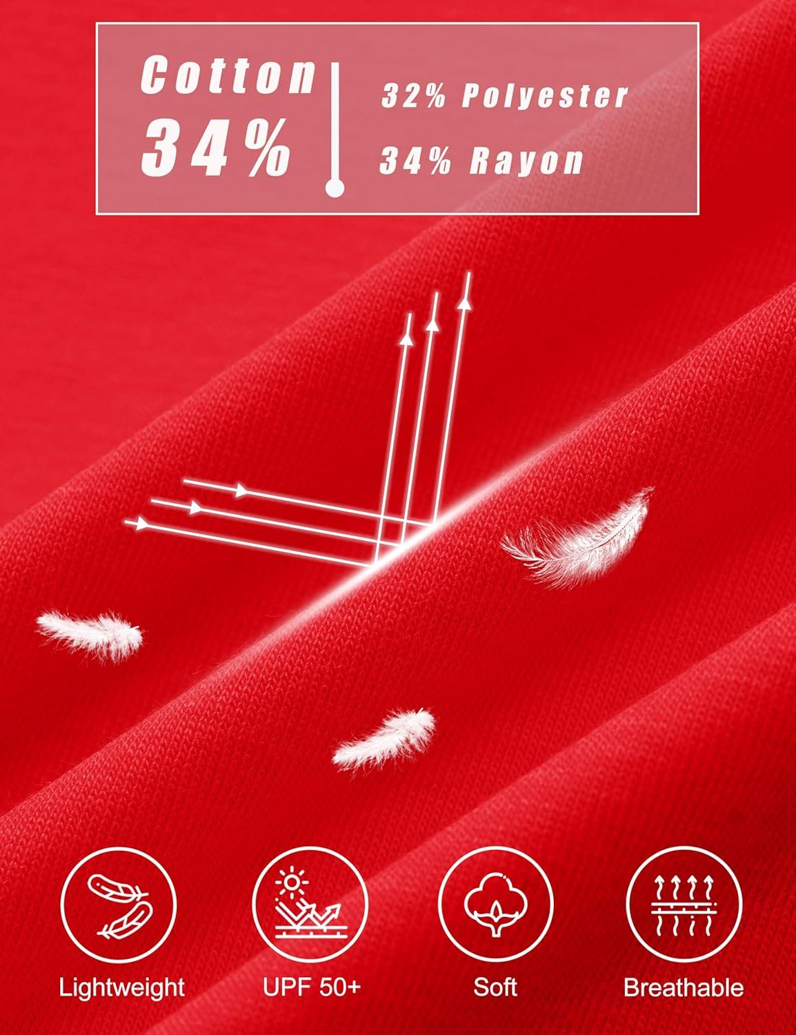 imageMAGCOMSEN Womens Short Sleeve T Shirts Cotton Summer UPF 50 Crew Neck Casual Tops Trendy Solid Color Basic TeesTomato Red