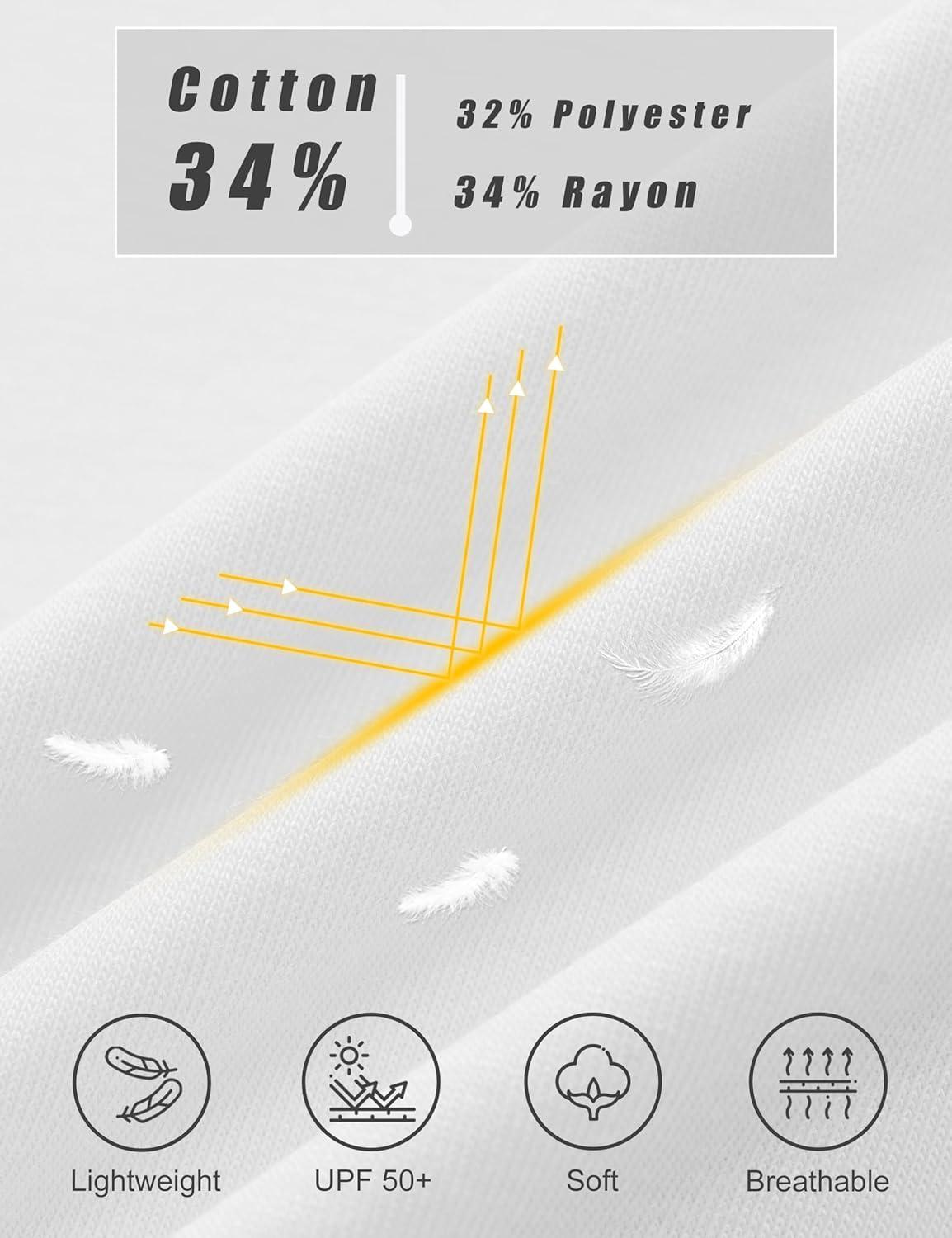 imageMAGCOMSEN Womens Short Sleeve T Shirts Cotton Summer UPF 50 Crew Neck Casual Tops Trendy Solid Color Basic TeesWhite