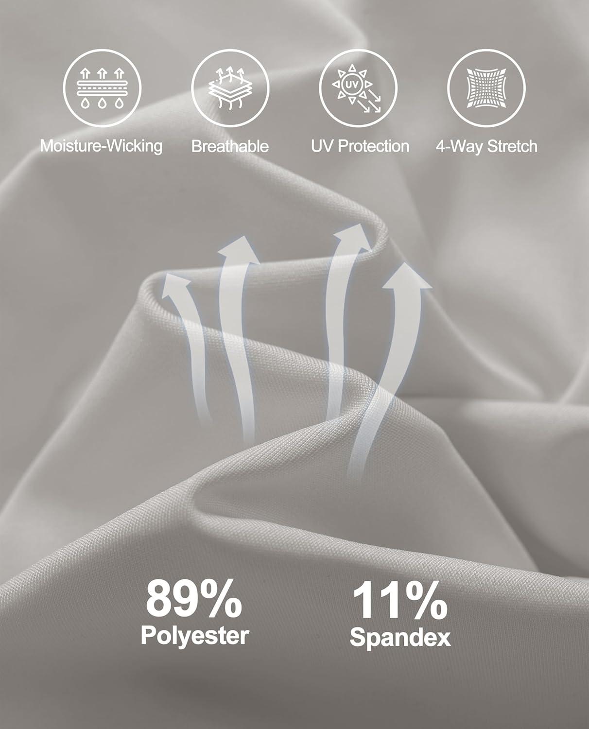 imageMAGCOMSEN Womens Sleeveless Golf Polo Shirts Collared Tank Tops UPF 50 VNeck Quick Dry Workout Athletic Tennis TopsBright Gray