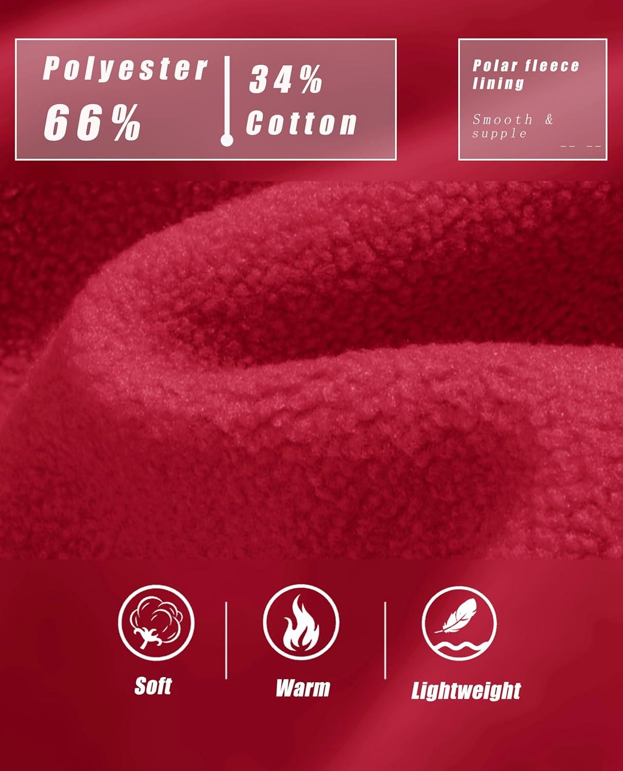 imageMAGCOMSEN Womens Sweatshirt Hoodie Fleece Lined Warm Casual Pullover Cangroo Pocket Drawstring Basic TopsTomato Red