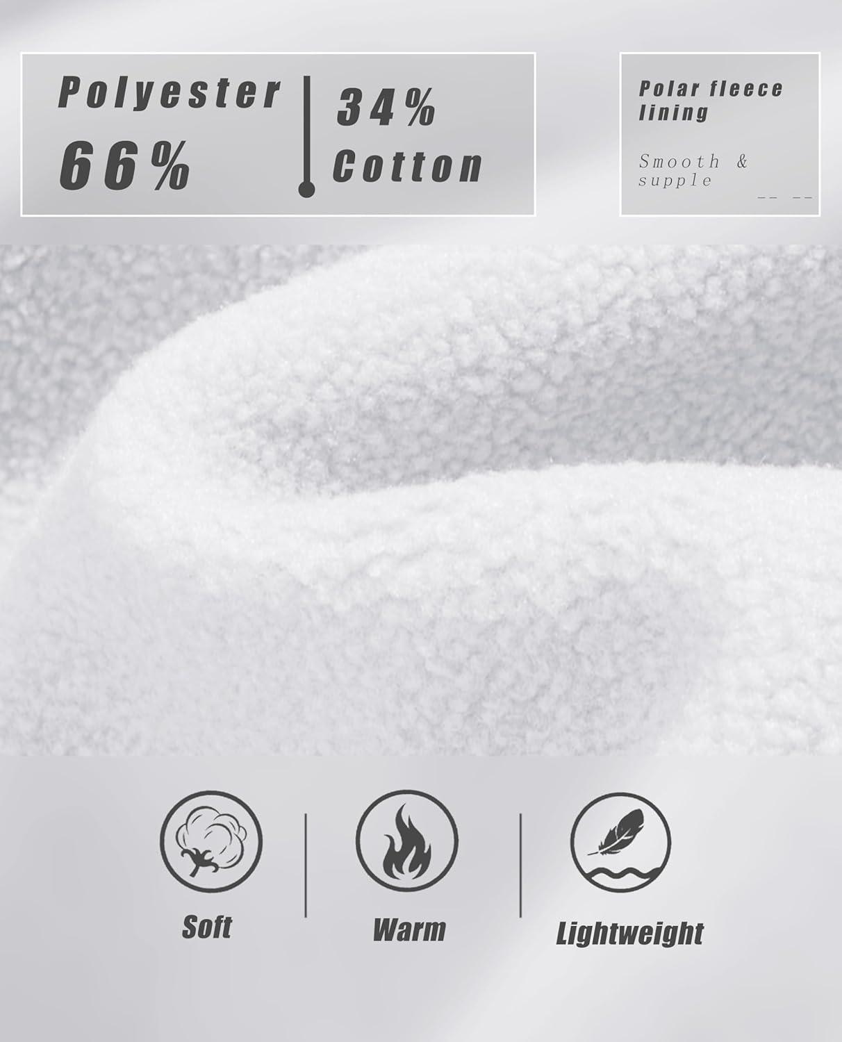 imageMAGCOMSEN Womens Sweatshirt Hoodie Fleece Lined Warm Casual Pullover Cangroo Pocket Drawstring Basic TopsWhite