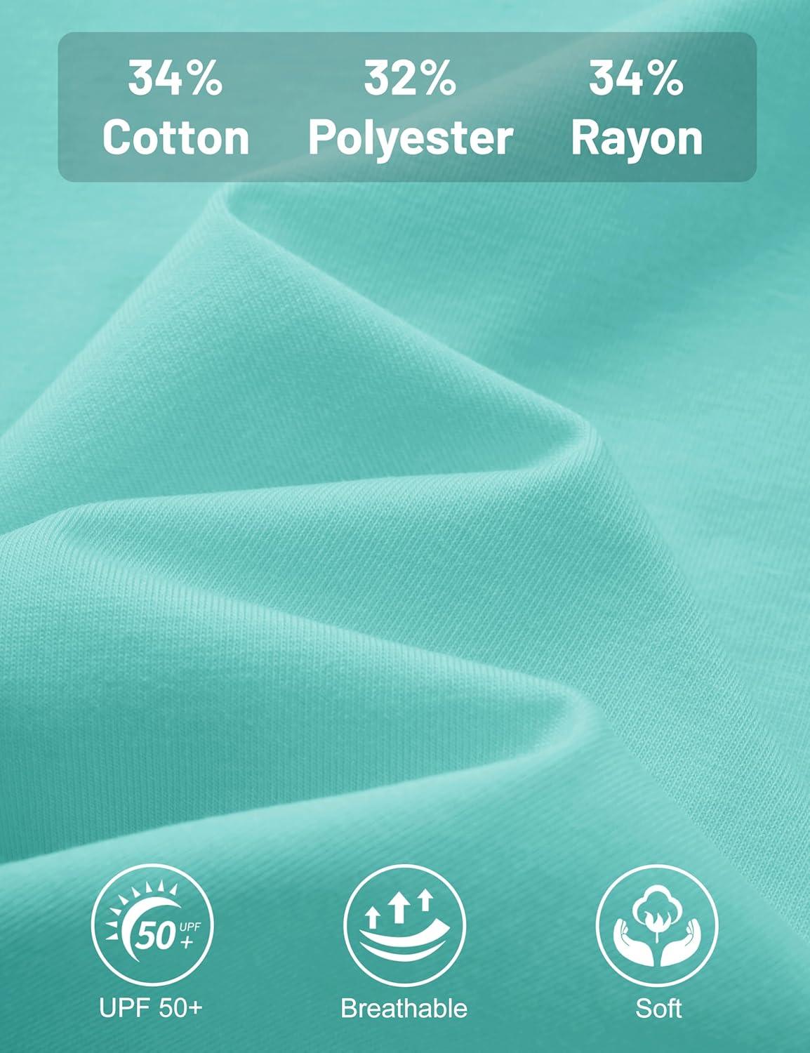 imageMAGCOMSEN Womens Tank Tops Loose Fit Sleeveless Top Casual Scoop Neck Tunic Shirts Summer UPF 50 Basic TshirtLight Blue