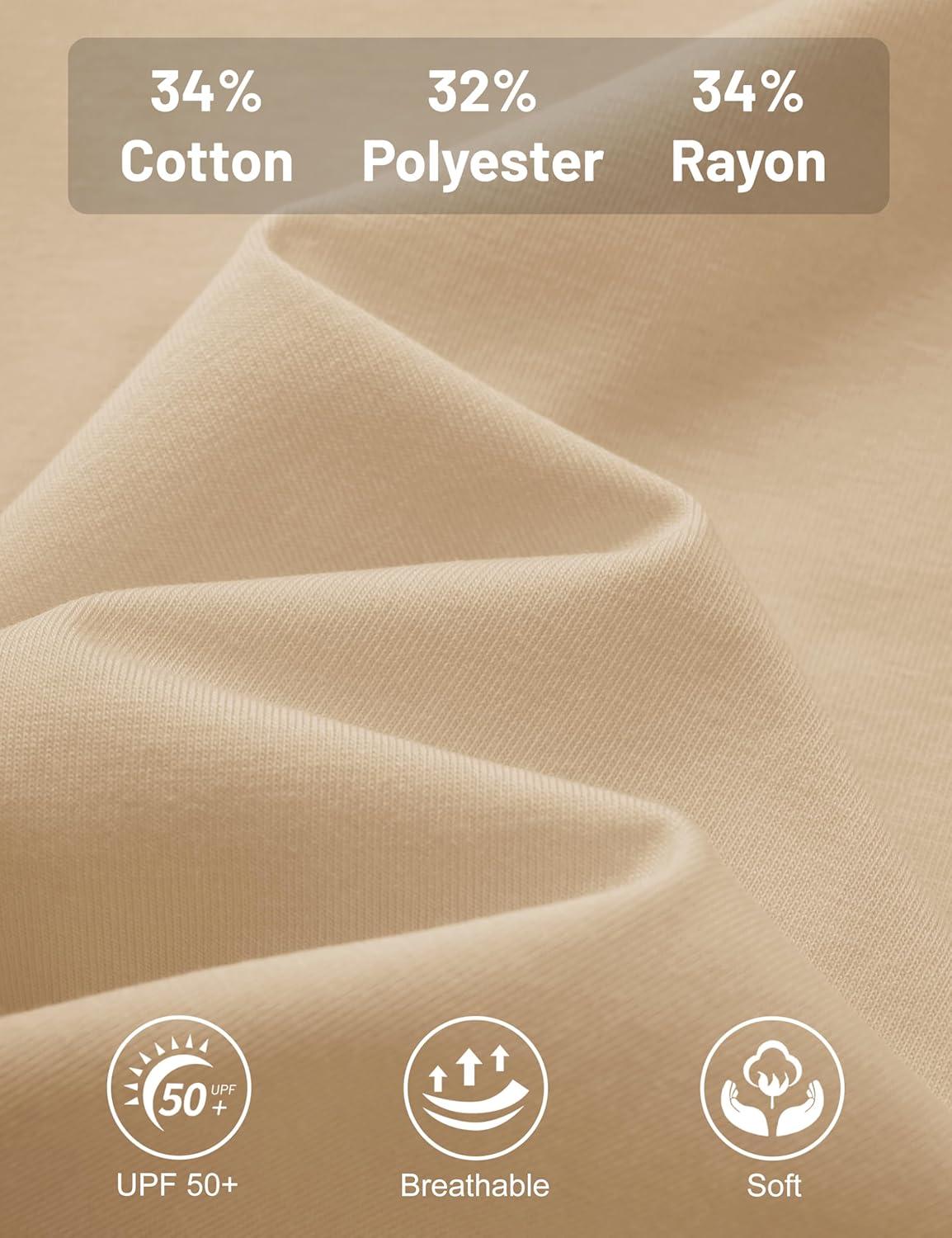 imageMAGCOMSEN Womens Tank Tops Loose Fit Sleeveless Top Casual Scoop Neck Tunic Shirts Summer UPF 50 Basic TshirtLight Khaki