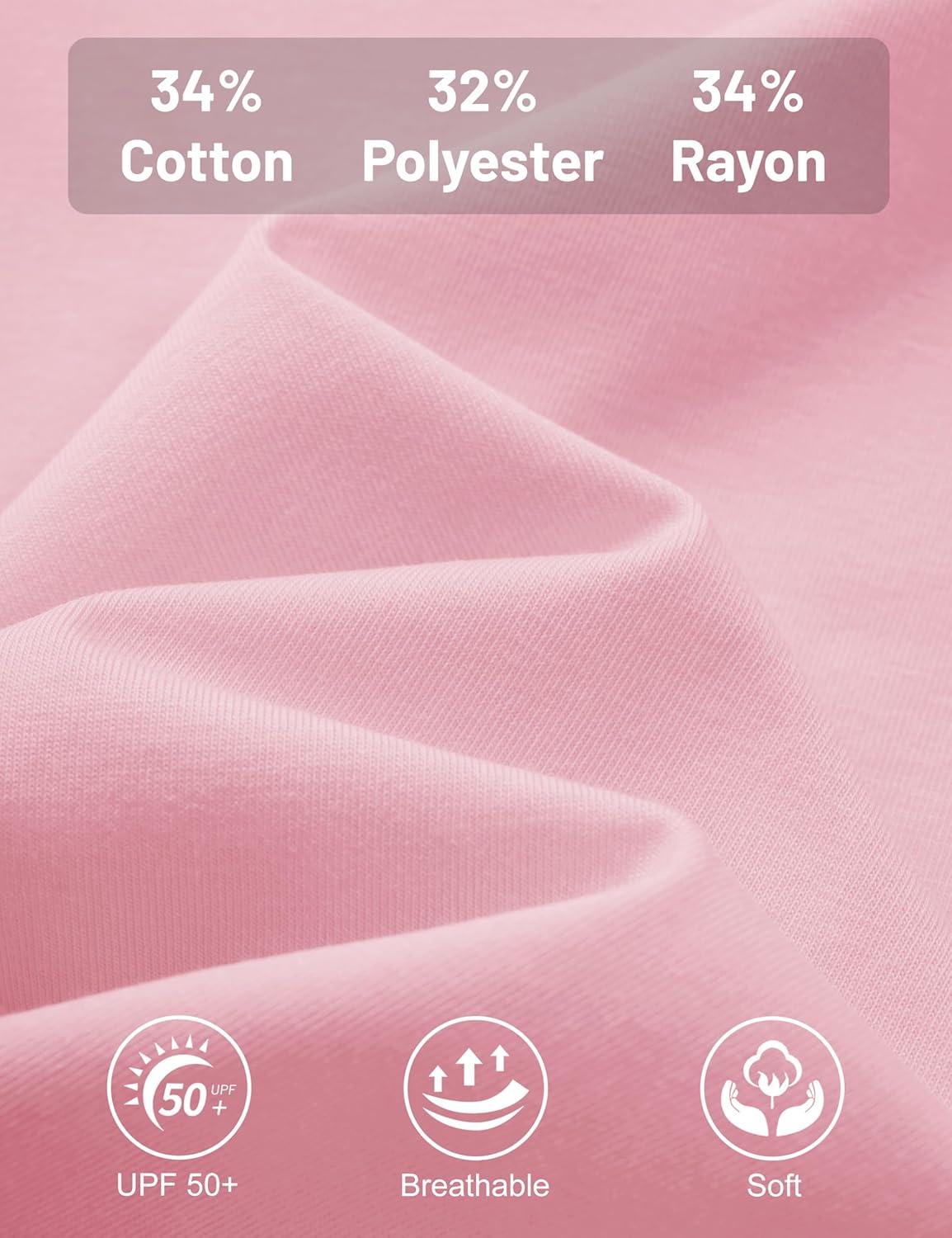 imageMAGCOMSEN Womens Tank Tops Loose Fit Sleeveless Top Casual Scoop Neck Tunic Shirts Summer UPF 50 Basic TshirtLight Pink