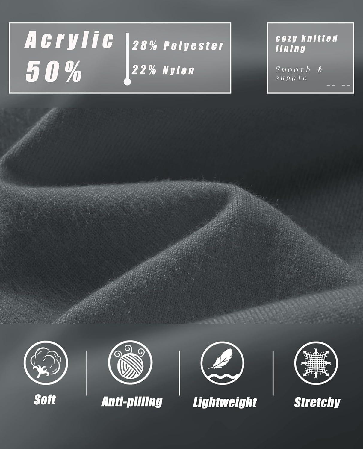 imageMAGCOMSEN Womens V Neck Sweater 2025 Spring Casual Long Sleeve Tops Knit Lightweight Pullover Sweaters JumperDark Grey