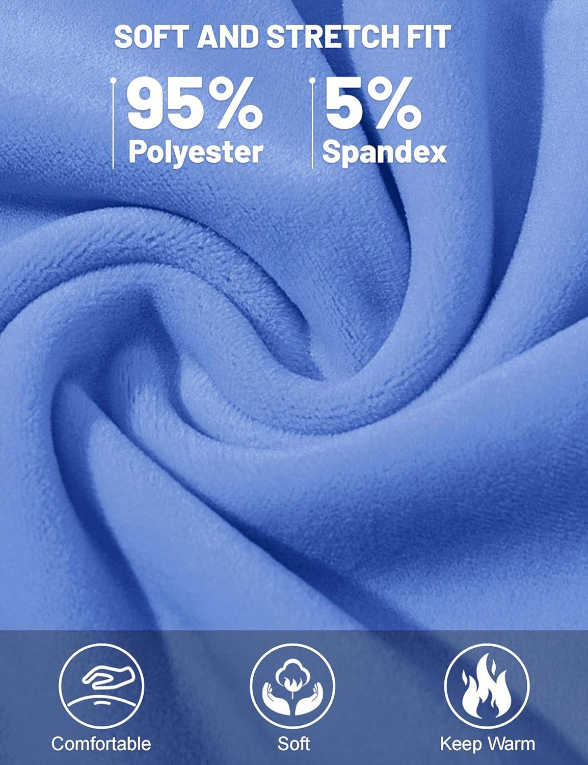 imageMAGCOMSEN Womens Velour Pants Soft Velvet Straight Leg Sweatpants Elastic Waist Warm Lounge Pant with PocketsLight Blue