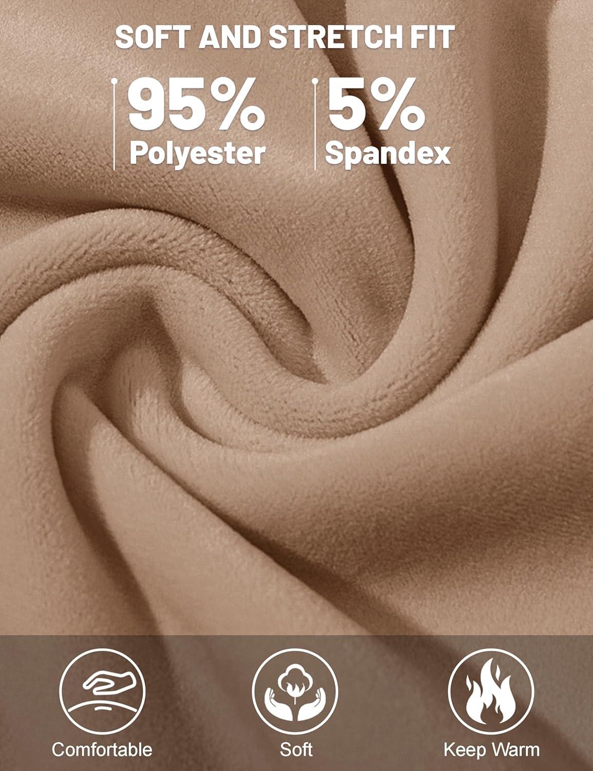 imageMAGCOMSEN Womens Velour Pants Soft Velvet Straight Leg Sweatpants Elastic Waist Warm Lounge Pant with PocketsLight Brown