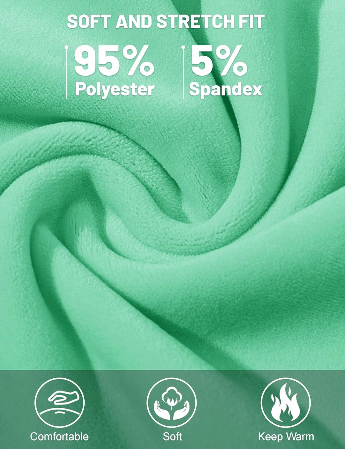 imageMAGCOMSEN Womens Velour Pants Soft Velvet Straight Leg Sweatpants Elastic Waist Warm Lounge Pant with PocketsMint Green