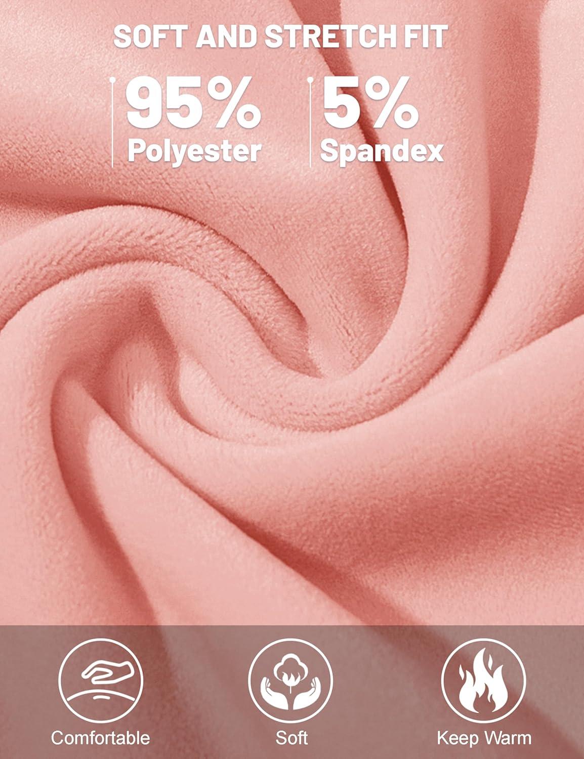 imageMAGCOMSEN Womens Velour Pants Soft Velvet Straight Leg Sweatpants Elastic Waist Warm Lounge Pant with PocketsPink