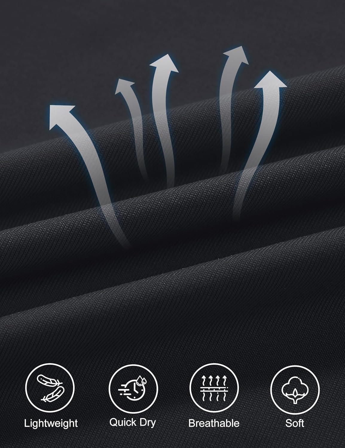 imageMAGCOMSEN Workout Tops for Women UPF 80 VNeck Short Sleeve Tee Shirt Quick Dry T Shirts Gym Athletic Yoga TopBlack