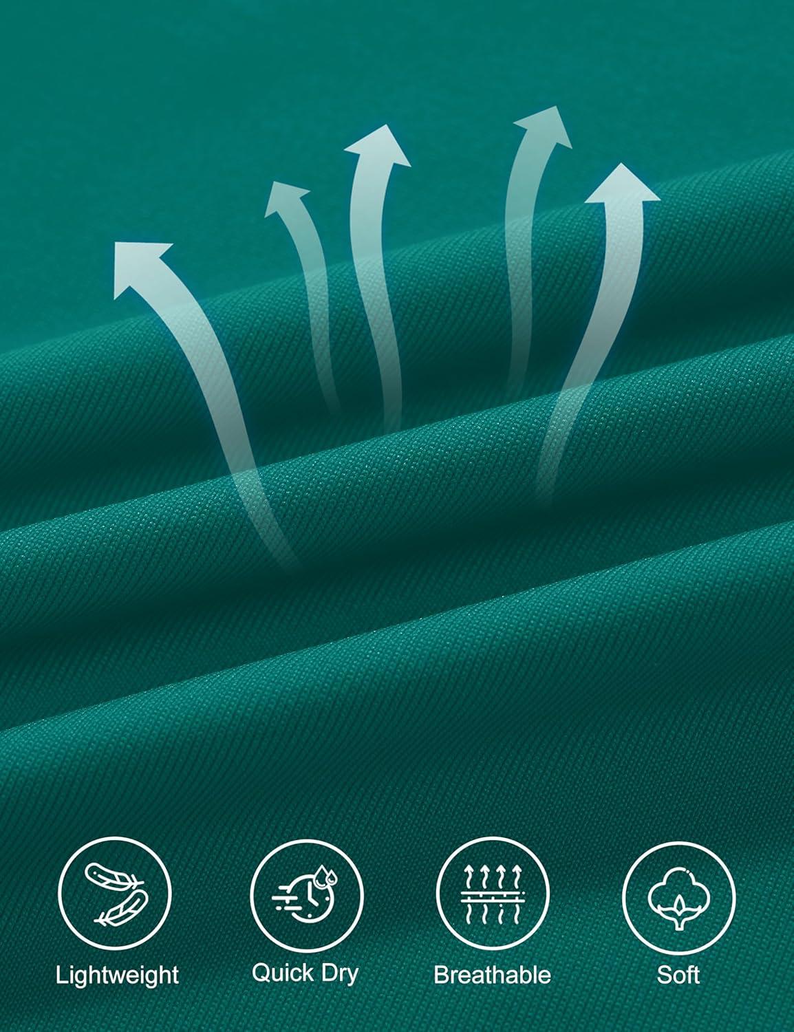 imageMAGCOMSEN Workout Tops for Women UPF 80 VNeck Short Sleeve Tee Shirt Quick Dry T Shirts Gym Athletic Yoga TopEgreen