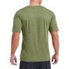 imageMAGCOMSEN Mens Dry Fit Workout Shirts Short Sleeve Tee Shirts Moisture Wicking Athletic Running Performence TshirtsArmy Green