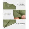 imageMAGCOMSEN Mens Dry Fit Workout Shirts Short Sleeve Tee Shirts Moisture Wicking Athletic Running Performence TshirtsArmy Green