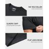 imageMAGCOMSEN Mens Dry Fit Workout Shirts Short Sleeve Tee Shirts Moisture Wicking Athletic Running Performence TshirtsBlack