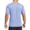 imageMAGCOMSEN Mens Dry Fit Workout Shirts Short Sleeve Tee Shirts Moisture Wicking Athletic Running Performence TshirtsBlue