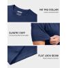 imageMAGCOMSEN Mens Dry Fit Workout Shirts Short Sleeve Tee Shirts Moisture Wicking Athletic Running Performence TshirtsDark Blue
