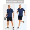 imageMAGCOMSEN Mens Dry Fit Workout Shirts Short Sleeve Tee Shirts Moisture Wicking Athletic Running Performence TshirtsDark Blue