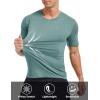 imageMAGCOMSEN Mens Dry Fit Workout Shirts Short Sleeve Tee Shirts Moisture Wicking Athletic Running Performence TshirtsDark Green