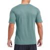 imageMAGCOMSEN Mens Dry Fit Workout Shirts Short Sleeve Tee Shirts Moisture Wicking Athletic Running Performence TshirtsDark Green