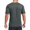 imageMAGCOMSEN Mens Dry Fit Workout Shirts Short Sleeve Tee Shirts Moisture Wicking Athletic Running Performence TshirtsDark Grey