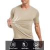 imageMAGCOMSEN Mens Dry Fit Workout Shirts Short Sleeve Tee Shirts Moisture Wicking Athletic Running Performence TshirtsKhaki