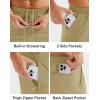 imageMAGCOMSEN Mens Hiking Shorts 7 Inch Quick Dry Lightweight Fishing Workout Athletic Water Resistant Shorts with Zipper PocketsKhaki