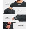 imageMAGCOMSEN Mens Long Sleeve Shirts UPF 50 Sun Protection Dry Fit Shirts Athletic Fishing Hiking Workout Rash GuardBlack