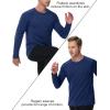 imageMAGCOMSEN Mens Long Sleeve Shirts UPF 50 Sun Protection Dry Fit Shirts Athletic Fishing Hiking Workout Rash GuardDark Blue