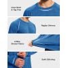 imageMAGCOMSEN Mens Long Sleeve Shirts UPF 50 Sun Protection Dry Fit Shirts Athletic Fishing Hiking Workout Rash GuardSea Blue