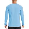 imageMAGCOMSEN Mens UPF 50 Sun Protection Shirts Long Sleeve Quick Dry UV SPF Rash Guard Fishing Running Swim AthleticBlue