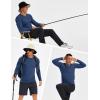 imageMAGCOMSEN Mens UPF 50 Sun Protection Shirts Long Sleeve Quick Dry UV SPF Rash Guard Fishing Running Swim AthleticBlue Grey