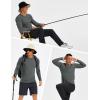 imageMAGCOMSEN Mens UPF 50 Sun Protection Shirts Long Sleeve Quick Dry UV SPF Rash Guard Fishing Running Swim AthleticDark Grey