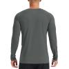 imageMAGCOMSEN Mens UPF 50 Sun Protection Shirts Long Sleeve Quick Dry UV SPF Rash Guard Fishing Running Swim AthleticDark Grey