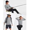 imageMAGCOMSEN Mens UPF 50 Sun Protection Shirts Long Sleeve Quick Dry UV SPF Rash Guard Fishing Running Swim AthleticLight Grey