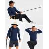 imageMAGCOMSEN Mens UPF 50 Sun Protection Shirts Long Sleeve Quick Dry UV SPF Rash Guard Fishing Running Swim AthleticNavy