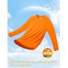 imageMAGCOMSEN Mens UPF 50 Sun Protection Shirts Long Sleeve Quick Dry UV SPF Rash Guard Fishing Running Swim AthleticOrange