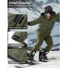 imageMAGCOMSEN Mens Winter Coats Ski Snow Water Resistant Jacket Warm Fleece Parka Raincoats with Hood for Hiking WorkArmy Green