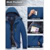 imageMAGCOMSEN Mens Winter Coats Ski Snow Water Resistant Jacket Warm Fleece Parka Raincoats with Hood for Hiking WorkDenim Blue