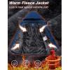 imageMAGCOMSEN Mens Winter Coats Ski Snow Water Resistant Jacket Warm Fleece Parka Raincoats with Hood for Hiking WorkDenim Blue