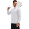 imageMAGCOMSEN Quarter Zip Pullover Men 14 Zip Golf Jacket Fleece Lined Water Resistant Sweatshirt 2 Zipper Pockets WinterWhite
