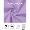 imageMAGCOMSEN Womens Cotton TShirts ShortSleeve Shirts CrewNeck Tops ClassicFit Breathable Casual Summer TeesAlight Purple