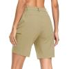 imageMAGCOMSEN Womens Hiking Shorts Quick Dry Lightweight Golf Shorts with 4 Pockets Summer Casual Athletic Running ShortsKhaki