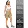 imageMAGCOMSEN Womens Hiking Shorts Quick Dry Lightweight Golf Shorts with 4 Pockets Summer Casual Athletic Running ShortsKhaki