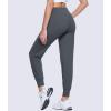 imageMAGCOMSEN Womens Joggers High Waisted Yoga Pants with Pockets Loose Leggings for Workout Athletic Lounge RunningDark Grey