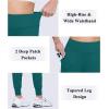 imageMAGCOMSEN Womens Joggers High Waisted Yoga Pants with Pockets Loose Leggings for Workout Athletic Lounge RunningEgreen
