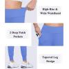 imageMAGCOMSEN Womens Joggers High Waisted Yoga Pants with Pockets Loose Leggings for Workout Athletic Lounge RunningLight Blue